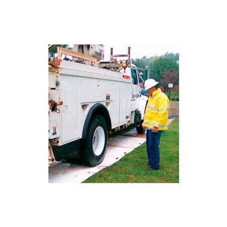 Justrite Checkers TrakMats, 44.5" x 8' x 1/2" Thick, Nubs Both Sides, Black,  TM4496-B